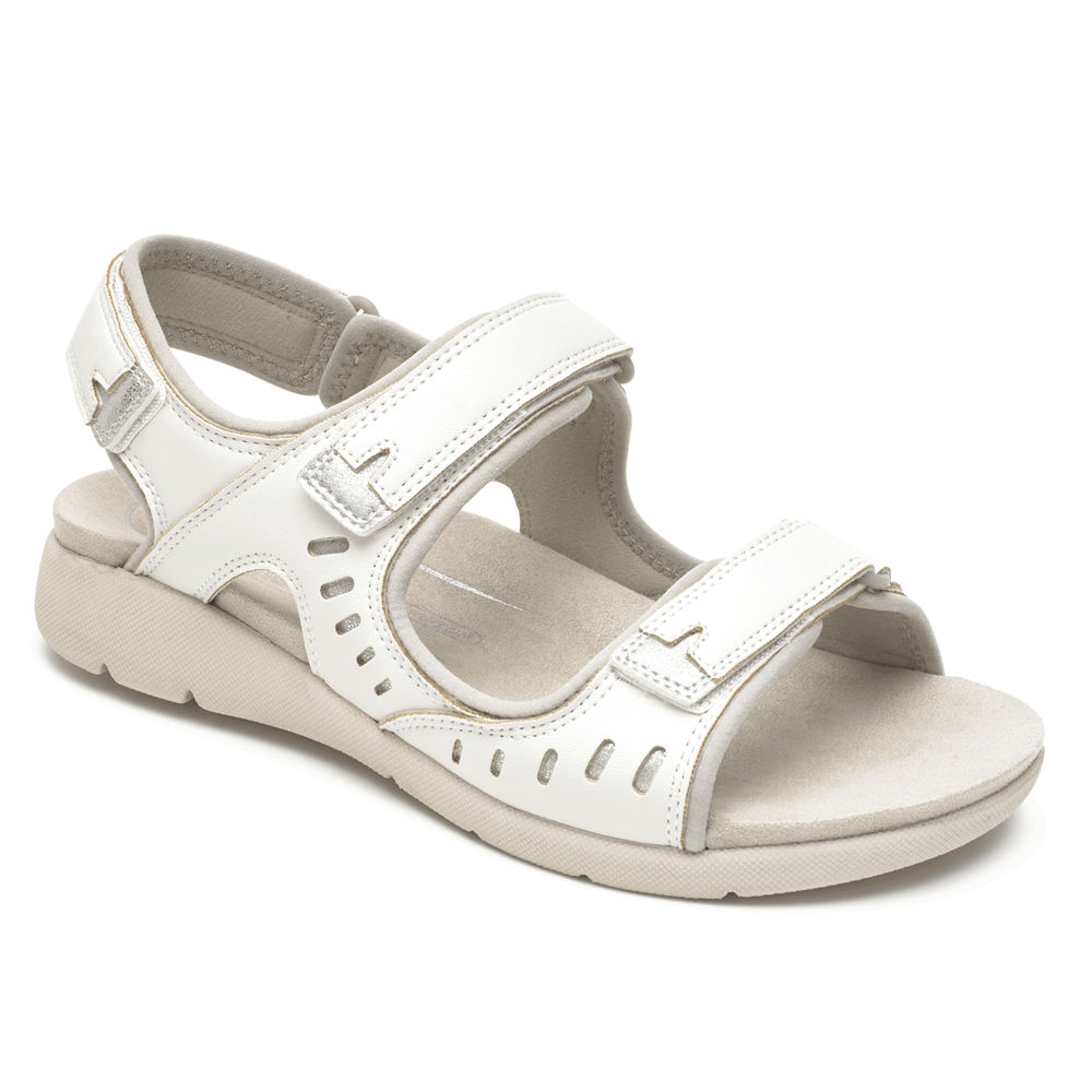 Sandálias Rockport Mulher Branco - Eileen Comfort - 95138EQTR